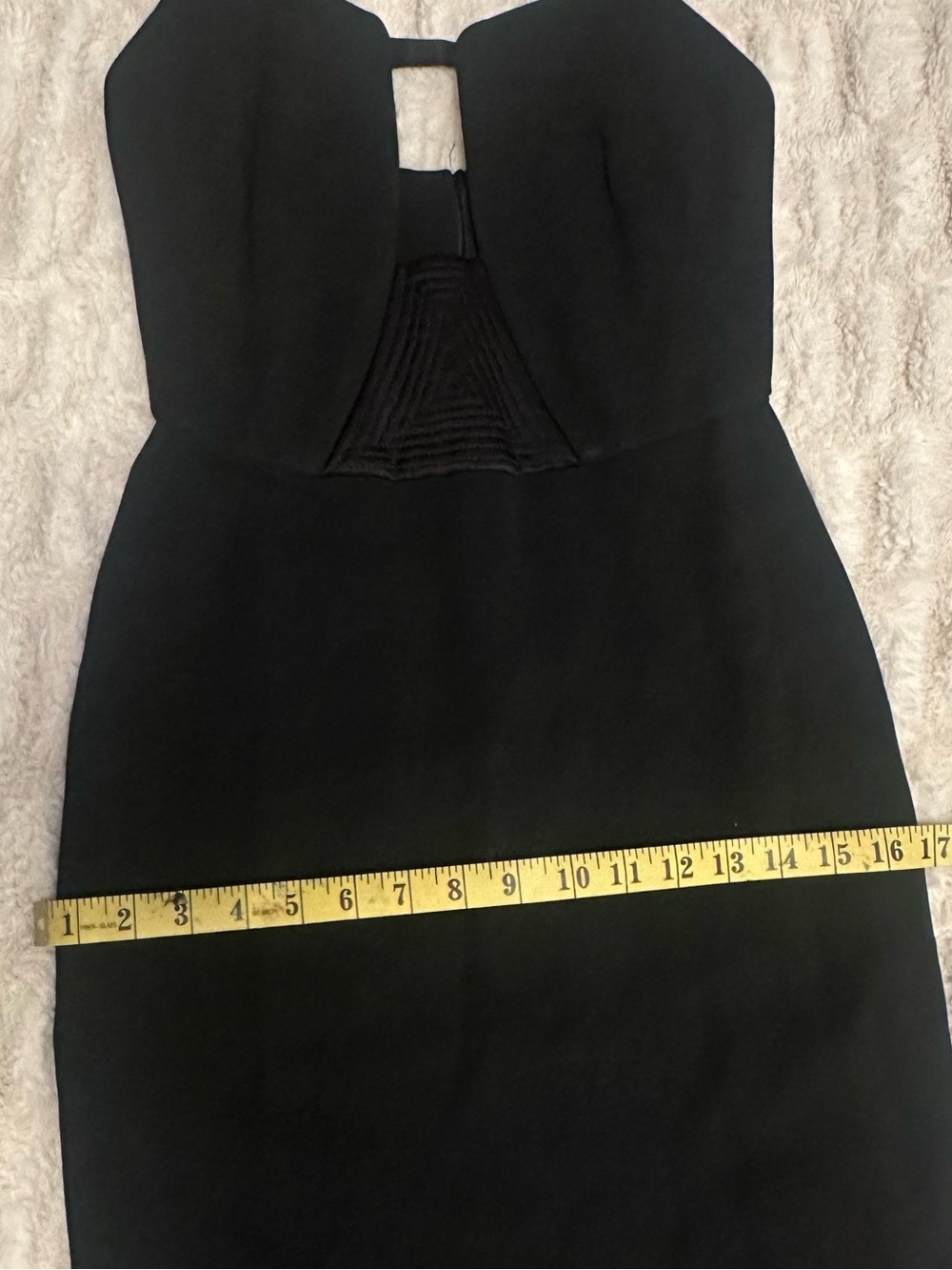 Tom Ford Square Neckline Midi Length Black Dress - Picture 6 of 15